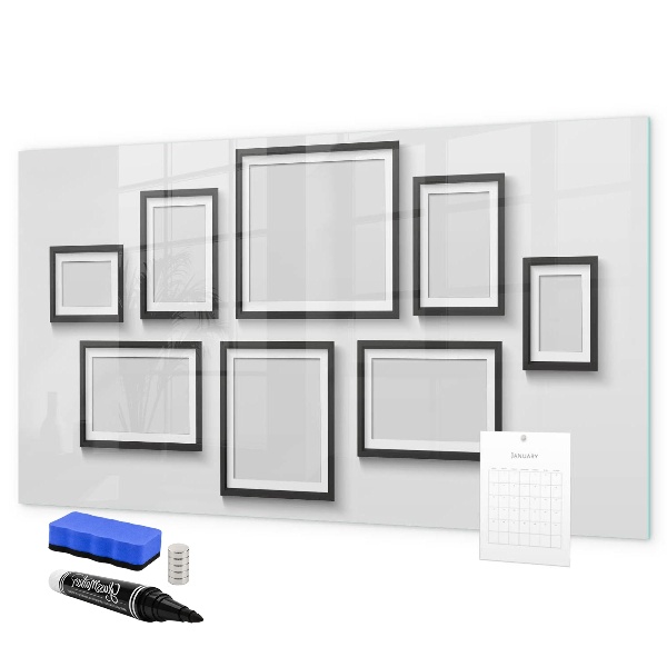 Tableau effaçable magnétique Tableau moderne pour photos et notes