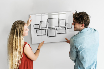 Tableau effaçable magnétique Tableau moderne pour photos et notes