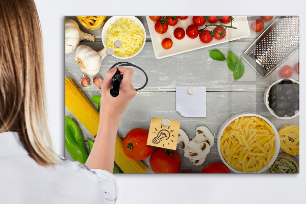 Tableau magnétique effaçable Des pense-bêtes pour la cuisine avec vos saveurs préférées