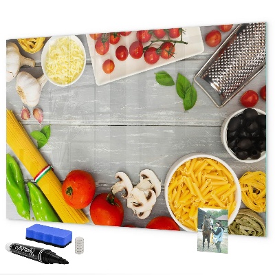Tableau magnétique effaçable Des pense-bêtes pour la cuisine avec vos saveurs préférées