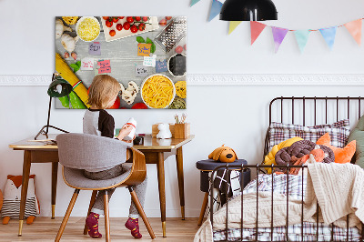 Tableau magnétique effaçable Des pense-bêtes pour la cuisine avec vos saveurs préférées