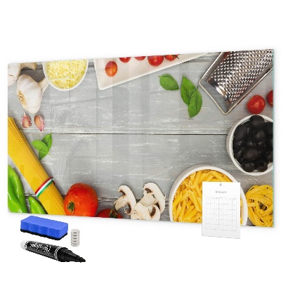 Tableau magnétique effaçable Des pense-bêtes pour la cuisine avec vos saveurs préférées
