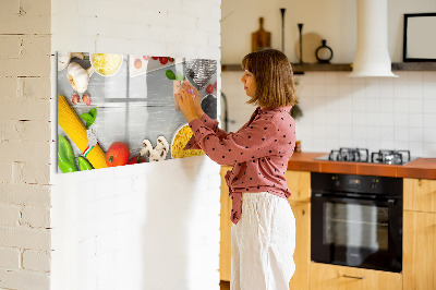 Tableau magnétique effaçable Des pense-bêtes pour la cuisine avec vos saveurs préférées