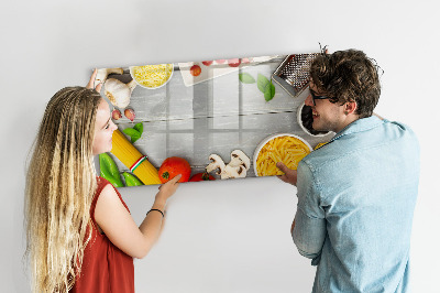 Tableau magnétique effaçable Des pense-bêtes pour la cuisine avec vos saveurs préférées