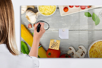 Tableau magnétique effaçable Des pense-bêtes pour la cuisine avec vos saveurs préférées