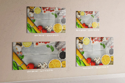 Tableau magnétique effaçable Des pense-bêtes pour la cuisine avec vos saveurs préférées
