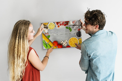 Tableau magnétique effaçable Des pense-bêtes pour la cuisine avec vos saveurs préférées