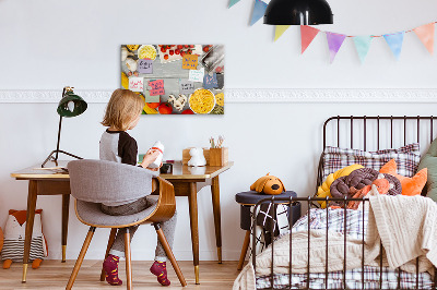 Tableau magnétique effaçable Des pense-bêtes pour la cuisine avec vos saveurs préférées
