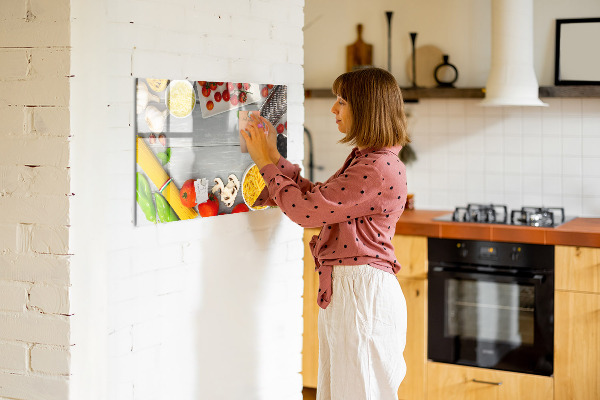 Tableau magnétique effaçable Des pense-bêtes pour la cuisine avec vos saveurs préférées