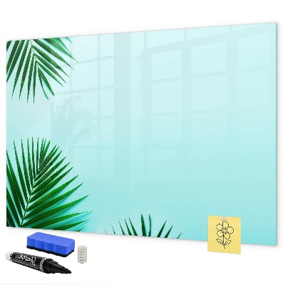 Tableau effaçable magnétique Affiche verte pour photos et notes