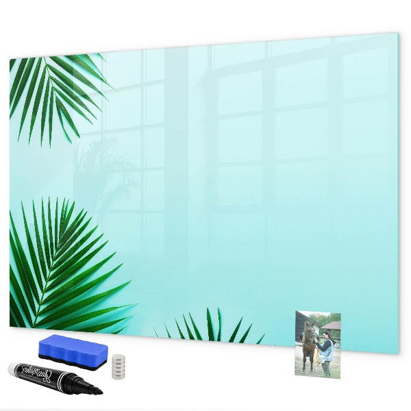 Tableau effaçable magnétique Affiche verte pour photos et notes
