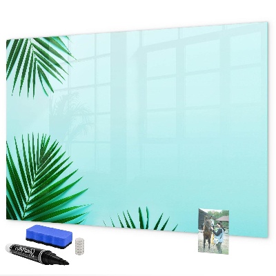 Tableau effaçable magnétique Affiche verte pour photos et notes