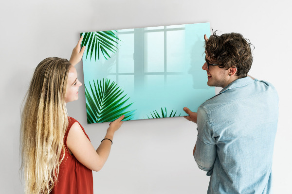 Tableau effaçable magnétique Affiche verte pour photos et notes