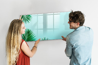 Tableau effaçable magnétique Affiche verte pour photos et notes