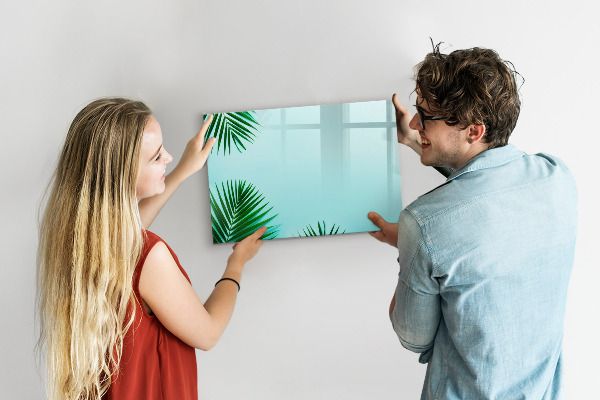 Tableau effaçable magnétique Affiche verte pour photos et notes