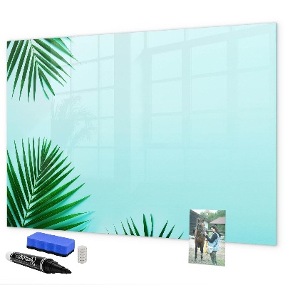 Tableau effaçable magnétique Affiche verte pour photos et notes