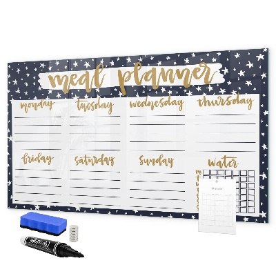 Tableau magnétique effaçable Planificateur de repas pour chaque semaine