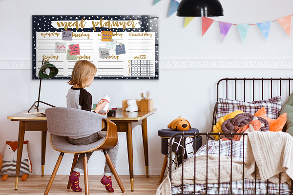 Tableau magnétique effaçable Planificateur de repas pour chaque semaine