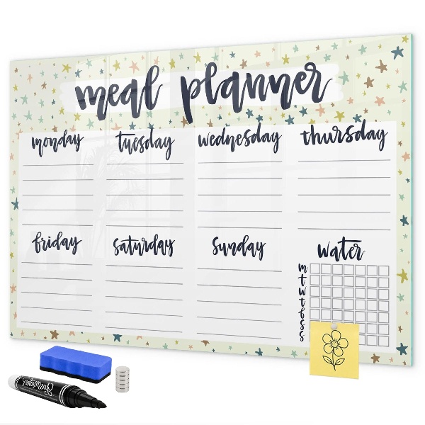 Tableau effaçable magnétique Planificateur de repas pour chaque semaine