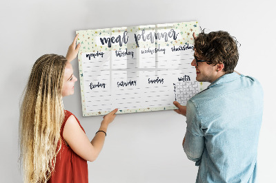 Tableau effaçable magnétique Planificateur de repas pour chaque semaine