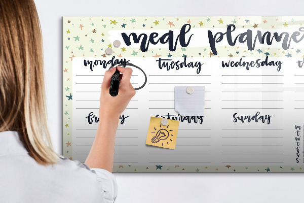 Tableau effaçable magnétique Planificateur de repas pour chaque semaine