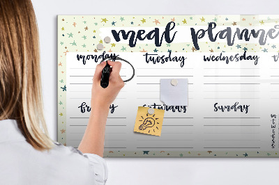 Tableau effaçable magnétique Planificateur de repas pour chaque semaine