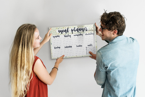 Tableau effaçable magnétique Planificateur de repas pour chaque semaine