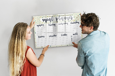 Tableau effaçable magnétique Planificateur de repas pour chaque semaine