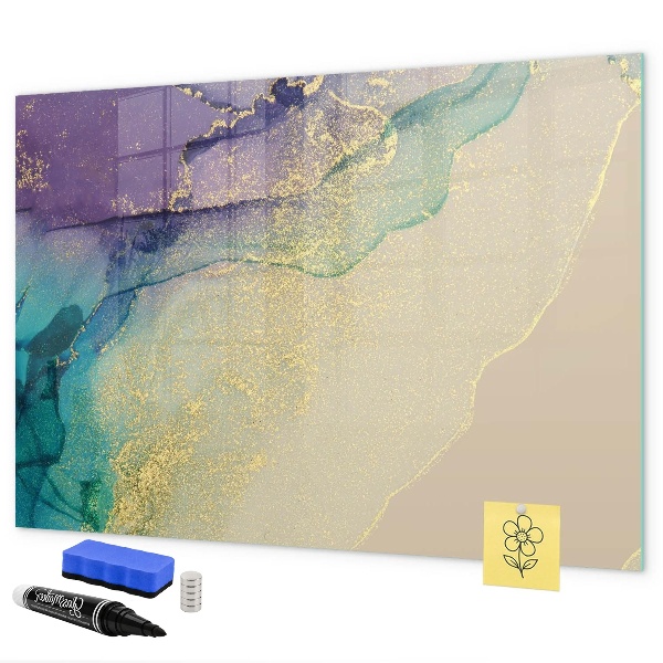 Tableau effaçable magnétique Un tableau coloré pour les notes et les photos