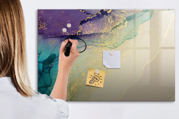 Tableau effaçable magnétique Un tableau coloré pour les notes et les photos