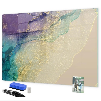 Tableau effaçable magnétique Un tableau coloré pour les notes et les photos