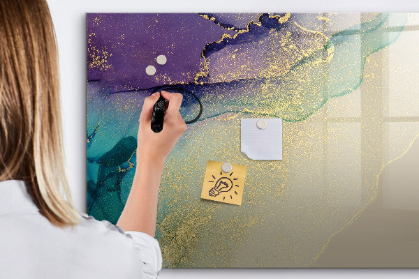 Tableau effaçable magnétique Un tableau coloré pour les notes et les photos