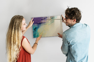 Tableau effaçable magnétique Un tableau coloré pour les notes et les photos