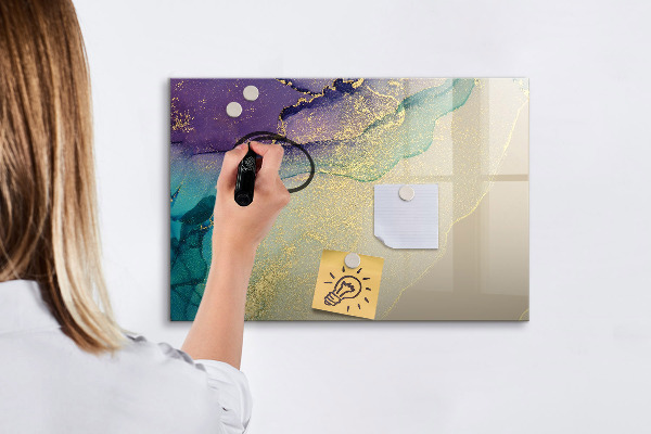 Tableau effaçable magnétique Un tableau coloré pour les notes et les photos