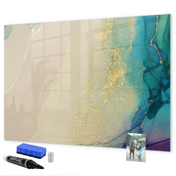 Tableau magnétique effaçable Un tableau élégant pour les notes et les photos