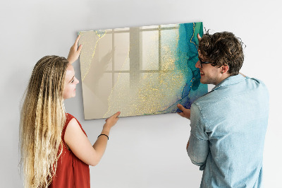 Tableau magnétique effaçable Un tableau élégant pour les notes et les photos