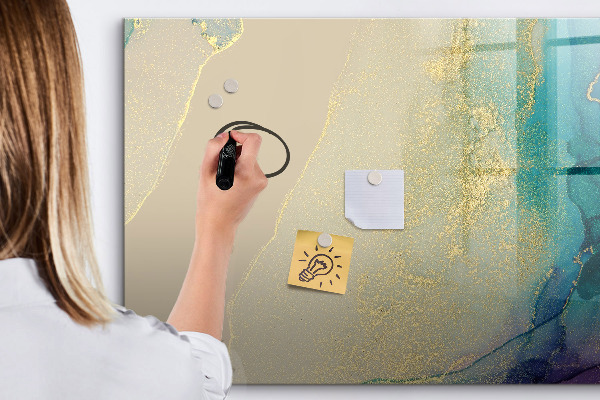 Tableau magnétique effaçable Un tableau élégant pour les notes et les photos