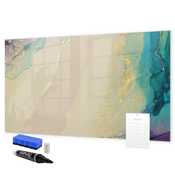 Tableau magnétique effaçable Un tableau élégant pour les notes et les photos