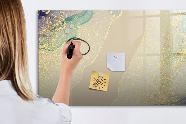 Tableau magnétique effaçable Un tableau élégant pour les notes et les photos