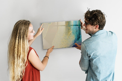 Tableau magnétique effaçable Un tableau élégant pour les notes et les photos