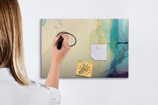Tableau magnétique effaçable Un tableau élégant pour les notes et les photos