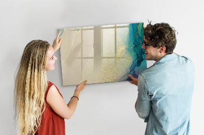 Tableau magnétique effaçable Un tableau élégant pour les notes et les photos