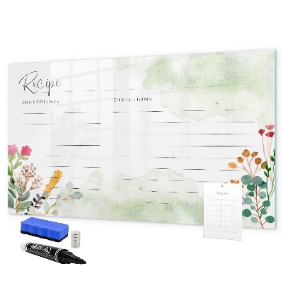 Tableau effaçable magnétique Un tableau créatif pour les recettes et les souvenirs