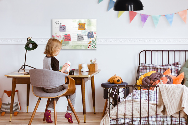 Tableau effaçable magnétique Un tableau créatif pour les recettes et les souvenirs