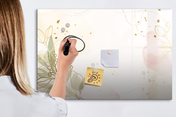 Tableau magnétique effaçable Un tableau élégant pour présenter des photos