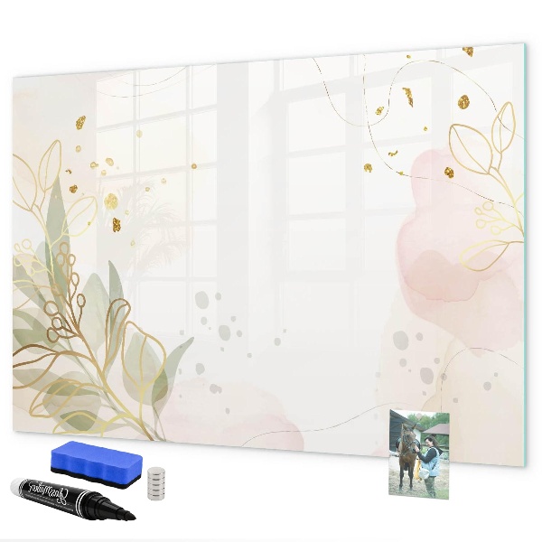 Tableau magnétique effaçable Un tableau élégant pour présenter des photos