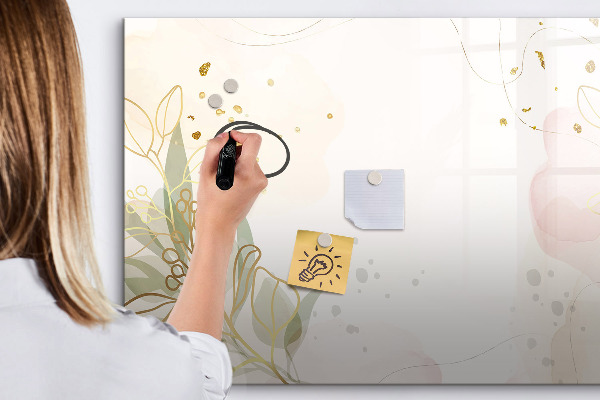 Tableau magnétique effaçable Un tableau élégant pour présenter des photos