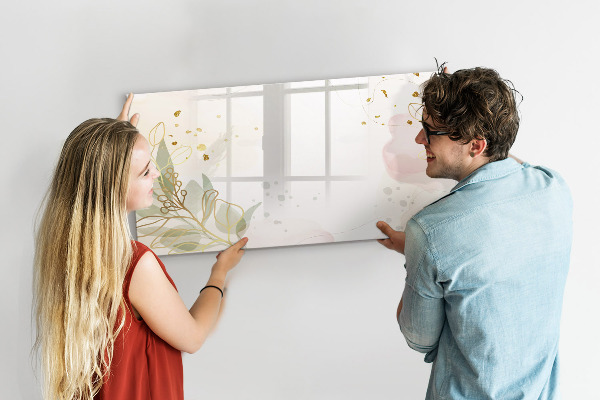 Tableau magnétique effaçable Un tableau élégant pour présenter des photos