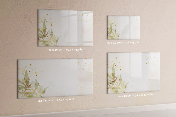 Tableau magnétique effaçable Un tableau élégant pour présenter des photos