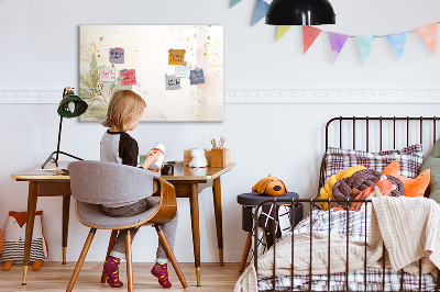 Tableau magnétique effaçable Un tableau élégant pour présenter des photos